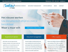 Tablet Screenshot of betes.nl